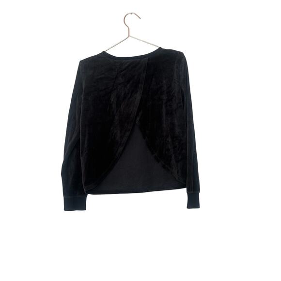 Victoria secret velour logo long sleeve top sweatshirt small - Picture 3 of 6